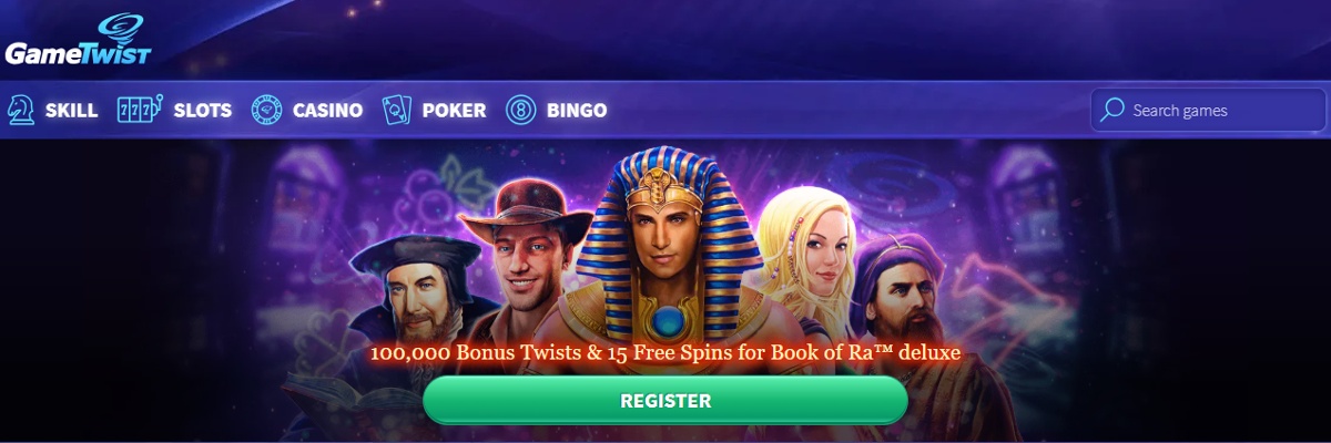 GameTwist Casino homepage